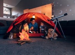 Family at staycation