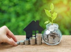 Coin stacks savings growth