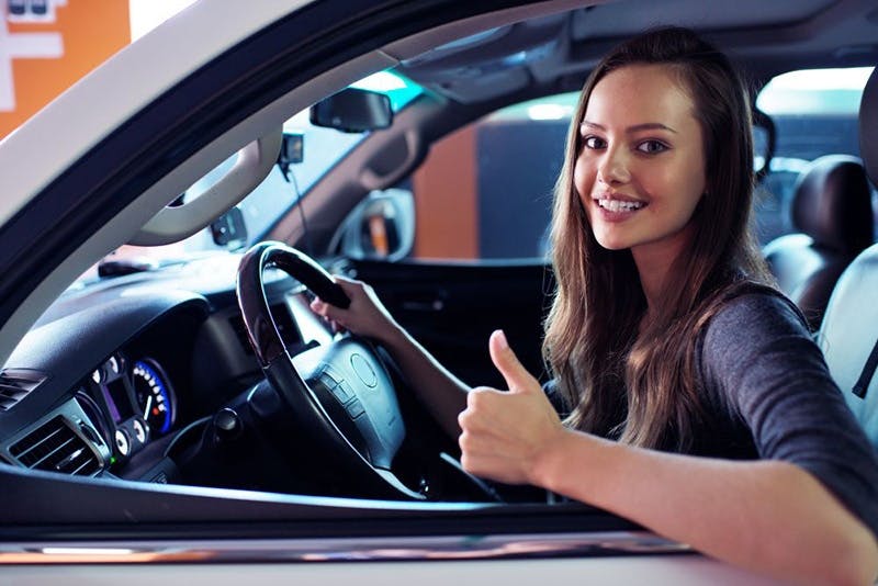 Tips to save money car insurance happy lady